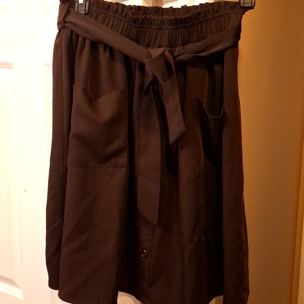 5/$25 -Jessy PaperBag Waist Skirt - Picture 1 of 8